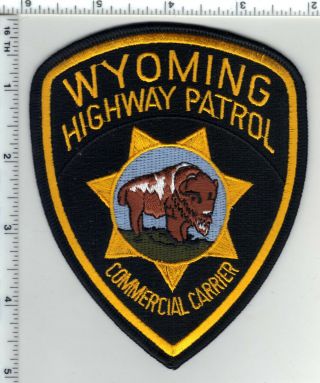 Highway Patrol (wyoming) 1st Issue Commercial Carrier Shoulder Patch
