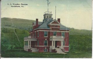 U.  S.  Weather Bureau,  Northfield,  Vermont,  Postmarked 1916