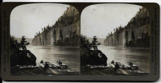 Cape Horn Bold Bluff Of Rocks Over Columbia River Washington 1905 Stereoview
