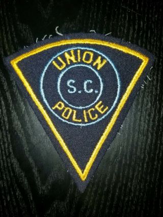 Vintage Union Sc Police Department Patch