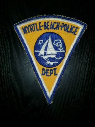 Vintage Myrtle Beach Sc Police Department Patch