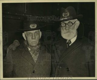1934 Press Photo Grand Army Of The Republic Officers Pose In York