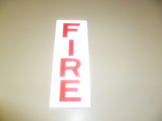 2 Fire Alarm Box Stickers/ Reflective