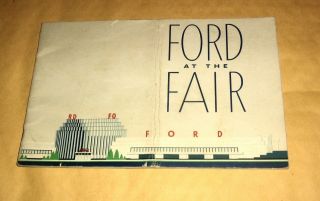 Vintage 1933 " Ford At The Fair " World 