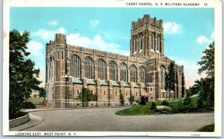 West Point,  York Postcard " Cadet Chapel,  U.  S.  Military Academy " 1930s