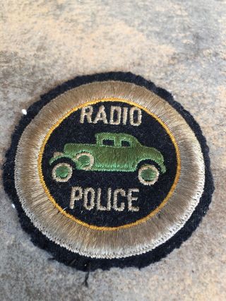 Vintage Radio Police Badge