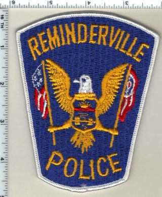 Reminderville Police (ohio) Shoulder Patch From 1992