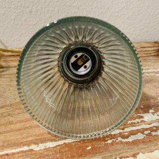 Glass Steampunk Lamp Light Shade,  Vintage Industrial,  Pre - Wired And Ready To Use 3