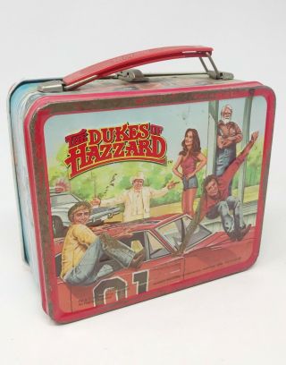 THE DUKES OF HAZZARD Vintage 1980 Aladdin Lunchbox No Thermos 2
