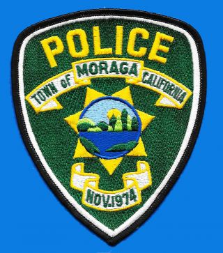 Police Patch California Ca Cal Town Of Moraga Contra Contra County Sheriff Cops