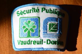 Canada Vaudreuil Dorion Public Security Sécurité Publique Patch Badge Crest Logo