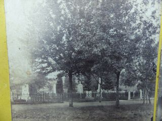 Scarce Antique Stereoview Montgomery Cemetery in Norristown Pa S R Fisher Photo 3