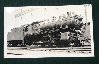 Rppc Photo Postcard Grand Trunk Western Railway Locomotive 2678 @ Grand Rapids