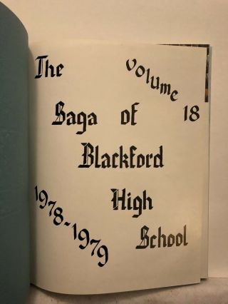 1979 Blackford High School Annual Yearbook San Jose California CA Boynton 2