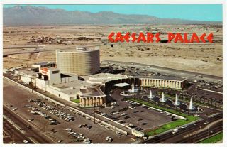 Caesars Palace Casino Vintage Areial View Las Vegas Hotel Post Card B 69