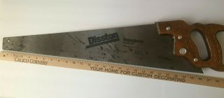 Disston Hand Saw 26 Inch Blade 8 Point 1996 - Model D - 23 - 10 Pt - Crosscut Usa