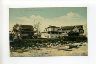 Town Of Essex Ma Mass Antique Postcard,  Beach,  Boats,  Cottages,  Conomo Point