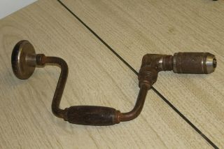 Vintage Stanley Handyman No.  923 10in - Y Hand Drill Bit Brace Auger Wood