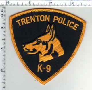 Trenton Police (jersey) 2nd Issue K - 9 Shoulder Patch