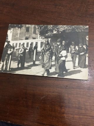 Rare Vintage Or Antique Istanbul Street Scene Turkey Postcard
