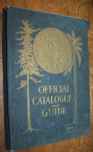 1901 Antique Official Guide Book Map Pan American Expo Exposition Buffalo Ny