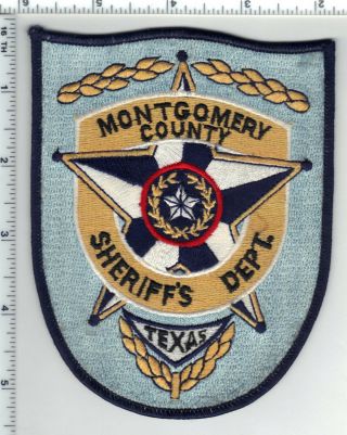 Montgomery County Sheriff (texas) Shoulder Patch From The 1980 