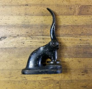 Vintage Cast Iron Notary Stamp Embosser • Sioux Falls Sheriff • Antique Writing