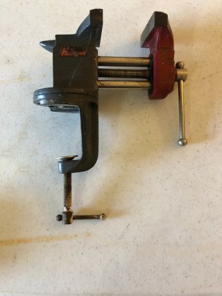 Vintage Stanley Handyman No.  H1210 Swivel Jewelers Bench Vise 2 1/2 " Jaw W/anvil