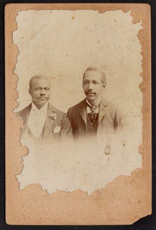 Handsome Dapper Fashion Black Men Business Men 1800s Cabinet Photo St Louis