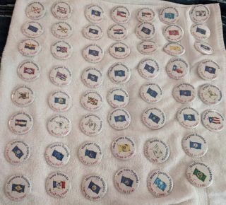 Ross Perot Presidential Campaign Pin Back Buttons All 50 States,  Territories