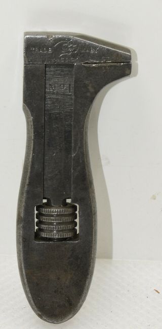 Vintage 4 " King Dick Abingdon No.  1 Adjustable Wrench (inv H516)