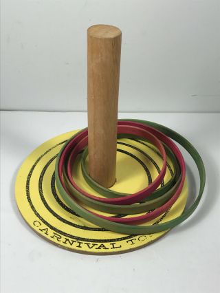 Vintage Wooden Gibbs Mfg Co.  Carnival Toss Game Circus