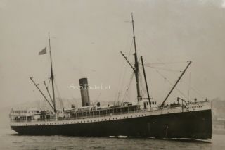 B&w Photograph 5x7 Alaska Steamship Co.  Ship Ss Mariposa (wrecked) C 1915