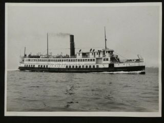 RARE B&W Photograph 5x7 Puget Sound Steam Ship SS Washington 1928 2