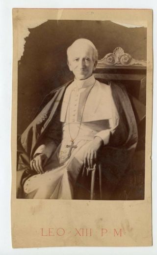Vintage Press Photo 4 X 7.  5 Pope Leo Xiii Born Vincenzo Gioacchino Pecci