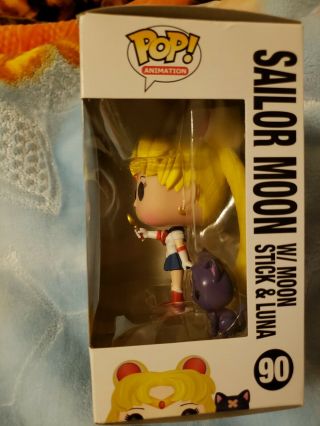 Funko Pop Sailor Moon 90 with Moon Stick and Luna Hot Topic Exclusive 2