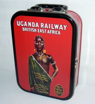 Accoutrements Uganda Railway British East Africa Tin Lunch Box Collectible