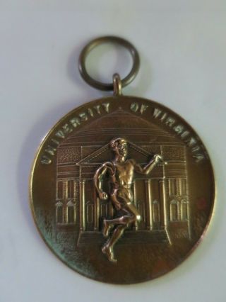 Antique University Virginia Sports Shot Put Award Medal