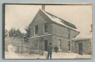 Brick House “lemieux” Wrangell Alaska Rppc Rare Antique Photo Postcard 1910s