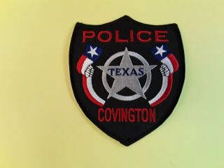 Collectibles Historical Memorabilia Police Patches Texas,  Covington