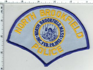 North Brookfield Police (massachusetts) Shoulder Patch - From The 1980 