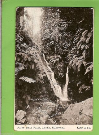 G.  1909 Postcard - Fairy Dell Falls,  Leura,  Blue Mountains,  Nsw