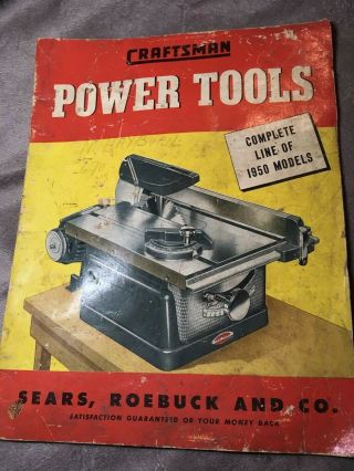 Vintage Sears And Roebuck Craftsmen Power Tool Catalogs 1950 And 1952 3