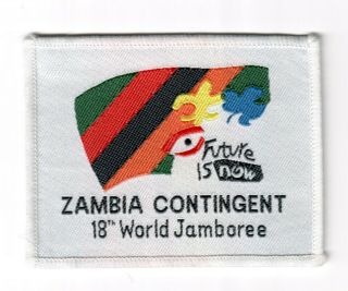 18th World Scout Jamboree In Netherlands 1995 Zambia Contingent Patch Badge