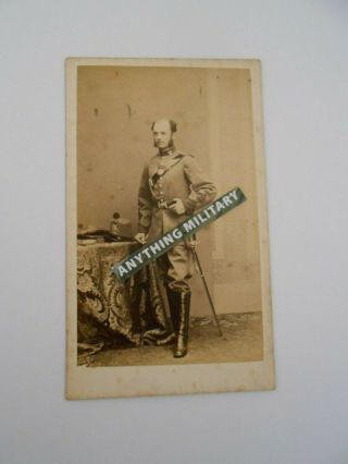 Victorian Studio Photo Image Of Officer With Sword By C A Duval & Co Manchester