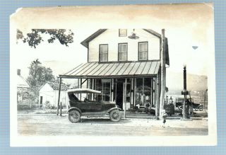 Post Office & Store Roxbury Pa Franklin Co Photo Circa 1910 Gas Pump