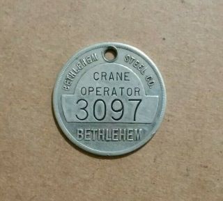 Crane Operator,  Time Check,  Bethlehem Steel Co. ,  1940 