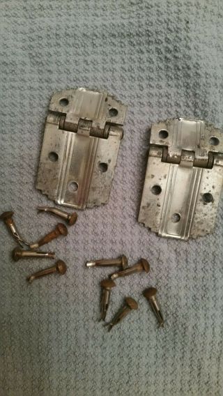Vintage H.  Gerstner & Sons Machinist Tool Chest Hinges only for top lid Hinges 2