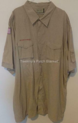 Boy Scout Now Scouts Bsa Uniform Shirt Adult 4x - Large Ss 065