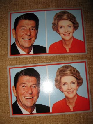 2 President Ronald Reagan,  First Lady Nancy Reagan,  Presidents Postcard